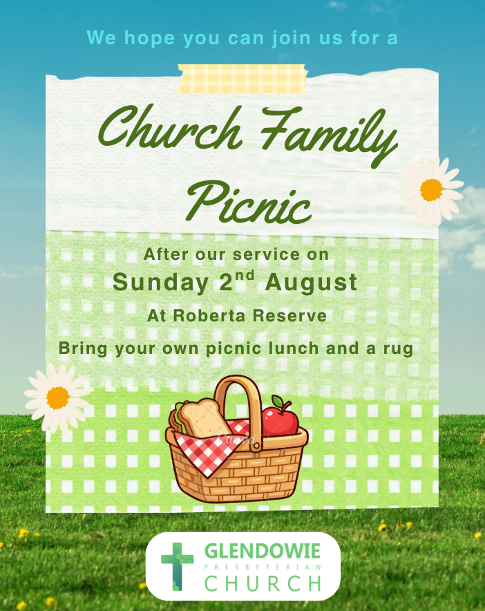 Church family picnic flyer por